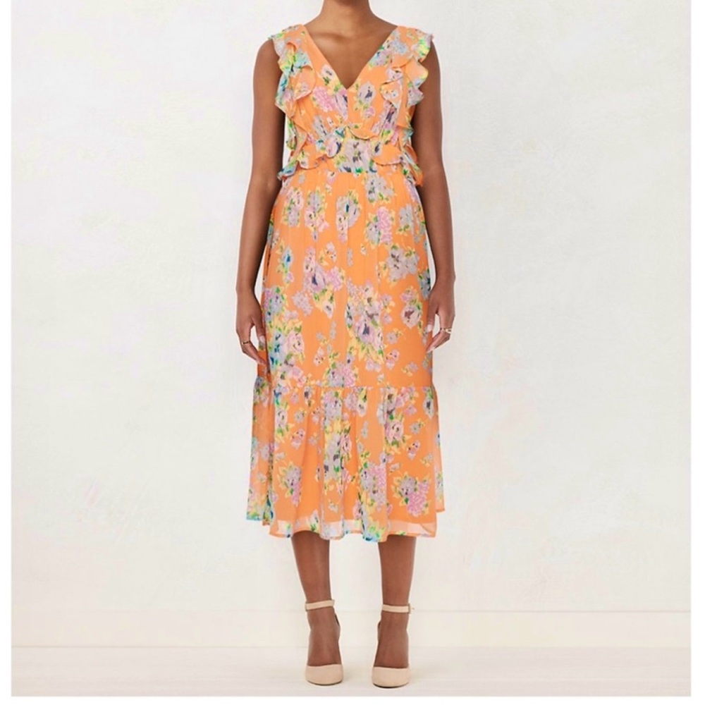 LC Print Ruffle Dress